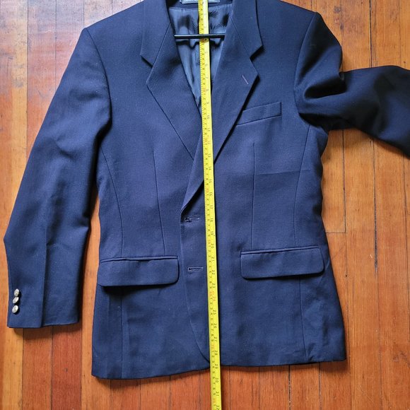 Vintage Jack Fraser Deep Navy Wool Blazer, sz 38S - Picture 12 of 14